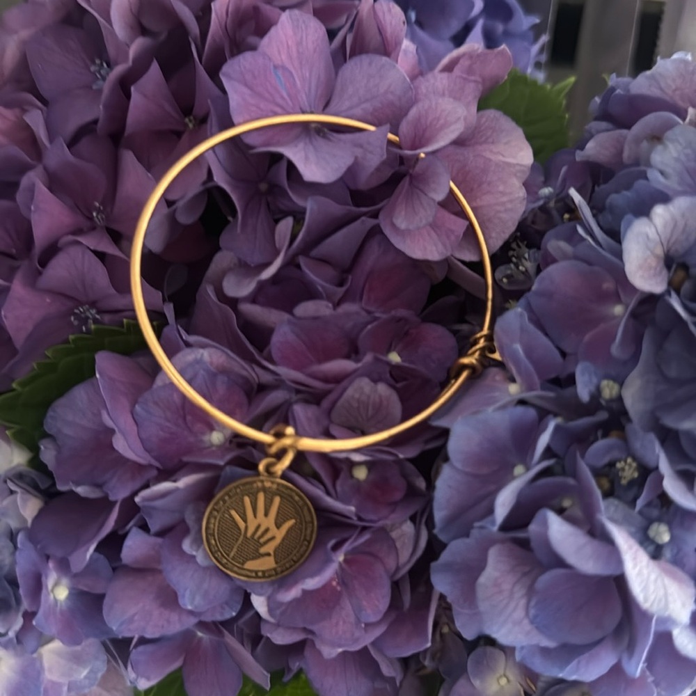 Alex and Ani mother  Charm Bracelet Gold Finish - Expands 2"- 3.5"